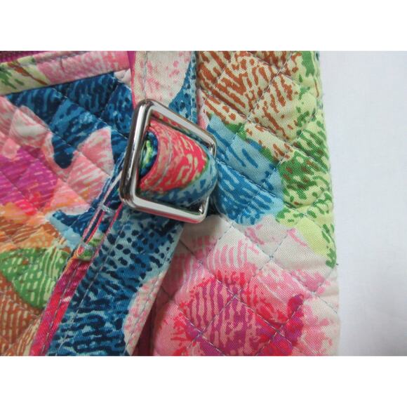 Vera Bradley Superbloom Iconic Hipster Crossbody Bag Pink Floral Slim File Bag - Picture 4 of 8